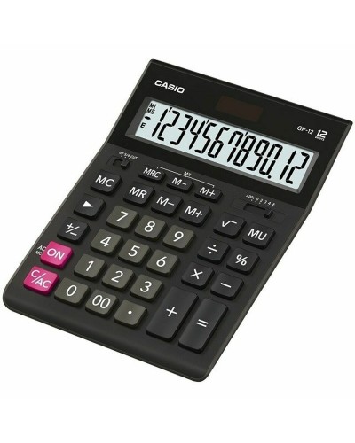 Calculator Casio GR-12 Black Plastic