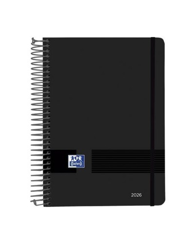 Agenda Oxford LIVE&GO Noir A5 21 x 14,8 cm 2026 (5 Unités)