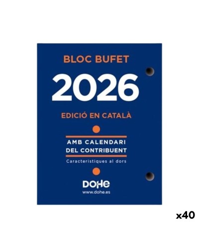 Agenda DOHE Bufete 8,5 x 11 cm 2026 (40 unidades)