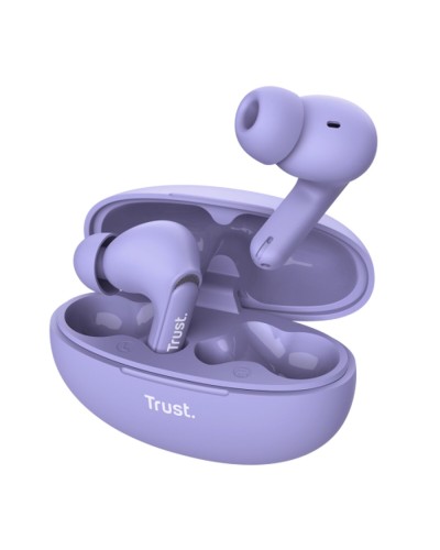 Auricolari Wireless con Custodia di Ricarica Trust Yavi Porpora