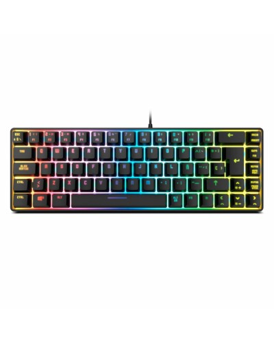 Teclado Krom NXKROMKALISTASP Qwerty Español Negro