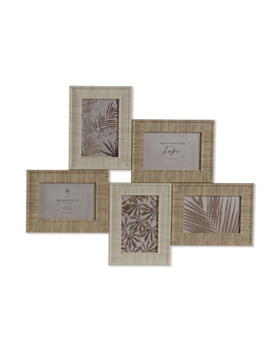 ESPRIT Skandinavischer Fotorahmen Beige Natur aus Kristall Polystyrol, 67 x 44 cm
