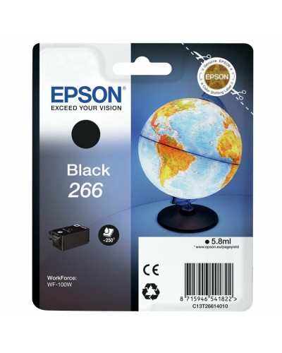 Alkunperäinen mustepatruuna Epson Singlepack Black 266 ink cartridge WF-100W Musta Keltainen