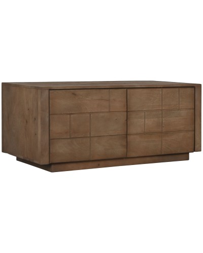 Mesa de centro Esprit en Madera Natural | 110 x 50 x 46 cm | Ideal para Salones Modernos
