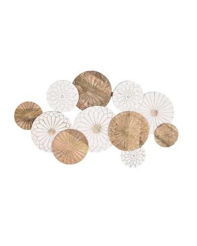 Wanddecoratie DKD Home Decor Bruin Wit Mangohout (100 x 3 x 62 cm)