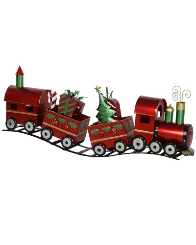Kerstversiering Home ESPRIT Rood Groen Trein 133 x 24 x 52 cm