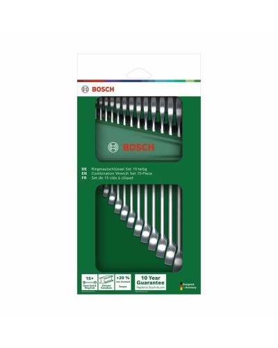 Set di chiavi combinate BOSCH 6-21 mm 15 Pezzi