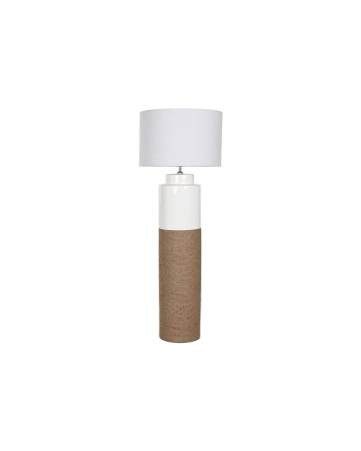 Vloerlamp Home ESPRIT Wit Bruin 220 V 50 X 50 X 139,5 cm