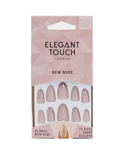 Unghie Finte Elegant Touch Core Colour Blush suede (24 pcs)