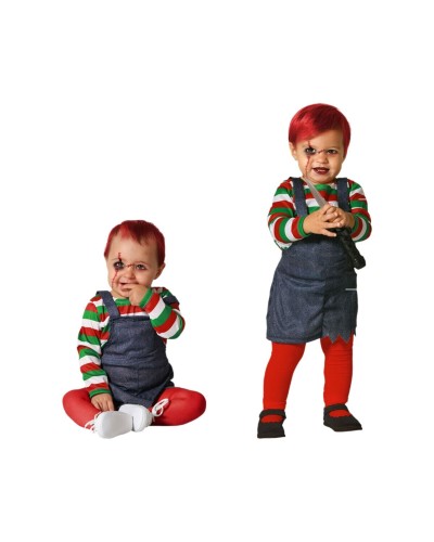 Verkleidung für Babys Blutige Puppe Halloween