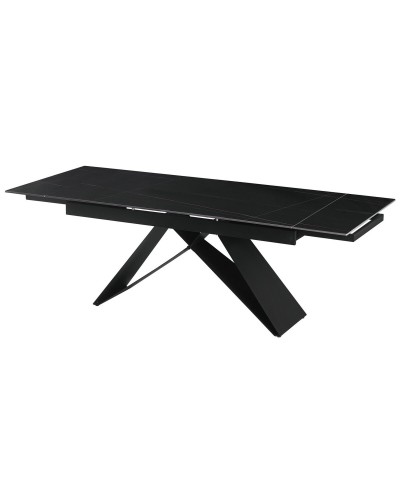 ESPRIT Esstisch 160x90x75cm aus Metall und Keramik Schwarz
