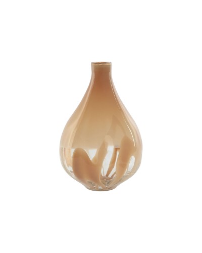 Esprit Modern Vase in Peach Crystal, Decorative, 22 x 22 x 33.5 cm
