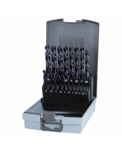 Set de brocas RUKO VA HSSE-Co 5 TiAlN 1-10 mm DIN 338 Helicoidal Acero de alta velocidad (HSS) 19 piezas