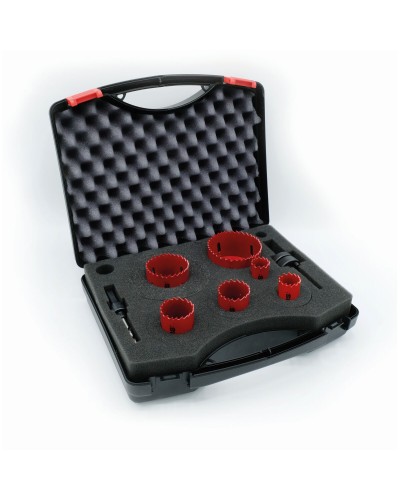 Set de couronnes de forage MP.S M3 HSS BiMetal 5565 Ø 32 mm Ø 35 mm 50 mm Acier rapide (AR) M3 8 Pièces