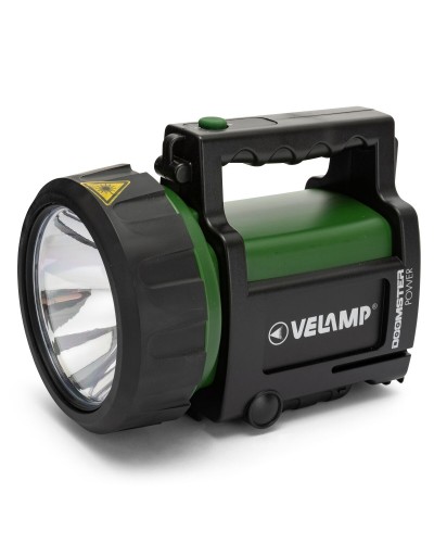 Oplaadbare LED-handspot Velamp DOOMSTER POWER 5 W 350 lm Zwart