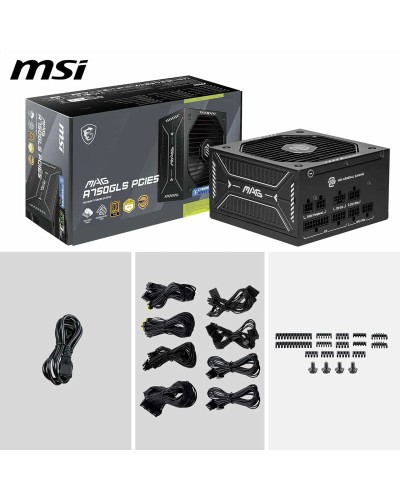 Fuente de Alimentación MSI 306-7ZP1B11-CE0 750 W 80 Plus Gold ATX
