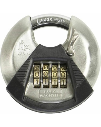Combinatieslot Burg-Wachter 23 C 70 SB Roestvrij staal Plastic