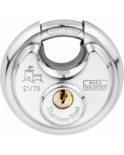Sleutelslot Burg-Wachter 21 70 SB Roestvrij staal