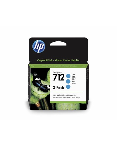 Alkunperäinen mustepatruuna HP 3ED77A Syaani