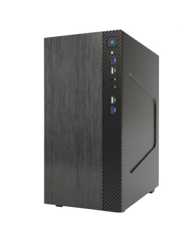 ITEK Micro ATX "SMALLCOM-B" Mini Tower Case - 2xUSB2, 2xUSB3, No PSU - Brushed