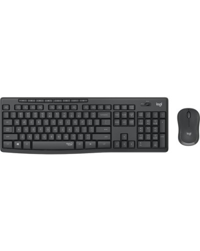 LOGITECH Keyboard + Mouse Wireless Desktop MK295 SILENT COMBO USB Graphite 920-009797