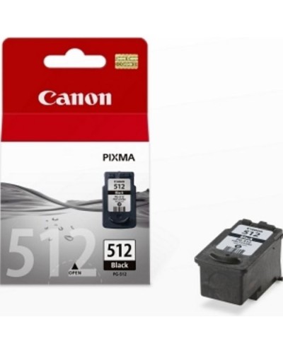 CANON PG-512BK Black Ink Cartridge 15ML - For PIXMA MP260, MP270, MP280, MP230, MP490, MP495, MX320, MX330, MX340, MX350, MP480