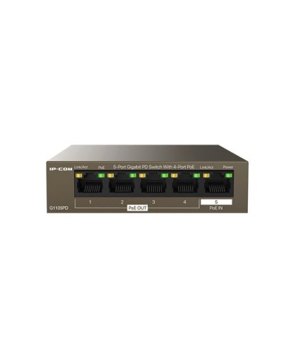 IP-COM G1105PD 5-Port Gigabit Desktop Switch 4-Port PoE (Power Adapter Not Included)