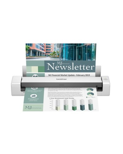 BROTHER DS-740D PORTABLE SCANNER A4 600x600 dpi 15PPM USB 2.0 DUAL CIS