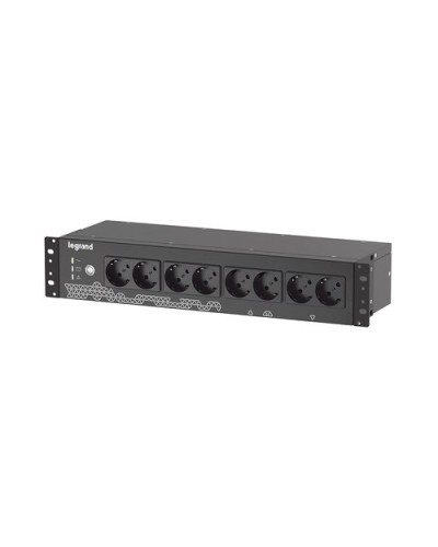LEGRAND KEOR PDU 800VA Rack UPS with 8 SHUKO Outlets - Black