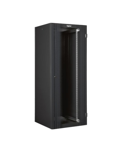 LEGRAND 33U Floor Standing Rack 1626x600x600 Glass Door 2 Front Mounts RAL 7016
