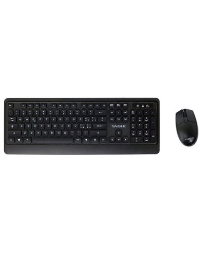 Yashi Professional Multimedia Wireless Keyboard & Mouse KIT Black - MY537