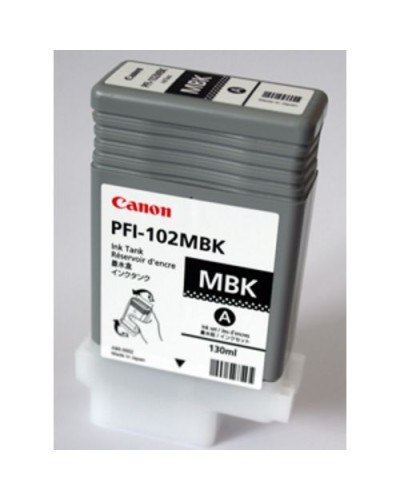 CANON PFI-102MBK MATTE BLACK INK TANK SINGLE (130ml) 0894B001 for iPF 610/710/720/605/510