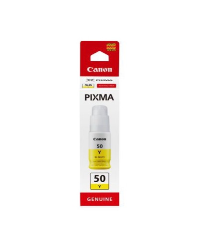 CANON GI-50 Y YELLOW Ink Bottle 70ml 7,700 Page Yield for PIXMA G6050 G5050 G7050 GM4050
