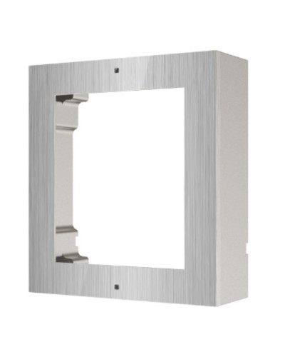 HIKVISION 1-Module Frame with Wall Box for Silver Aluminum Outdoor Station - DS-KD-ACW1/S
