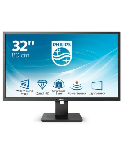 Philips LED Monitor 31.5" 325B1L/00 IPS 2560x1440 4ms 250cd/m² 1200:1 2x3W Speakers PIVOT Height Adjust HDMI DP 4USB
