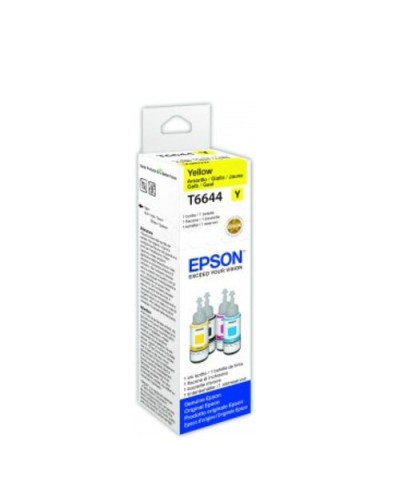 EPSON C13T664440 YELLOW Ink Bottle 70ml For EcoTank L300 L355 L555 ET-2500 ET-2550 ET-2600 ET-2650 ET-4500 ET-14000 ET-16500
