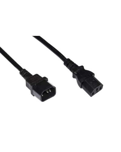 POWER LINK EXTENSION CABLE MALE/FEMALE 1.8M, BLACK, LKIEC18