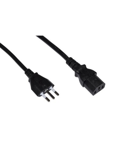 PC/Printer Power Cord - Italian Plug, 3-Prong 10A, 1.8M, Black, LKIT18
