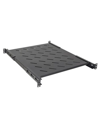 Extendable 19" Rack Mount Shelf 550mm with 4 Brackets Black for 800mm Deep Cabinets LKRIP550AN