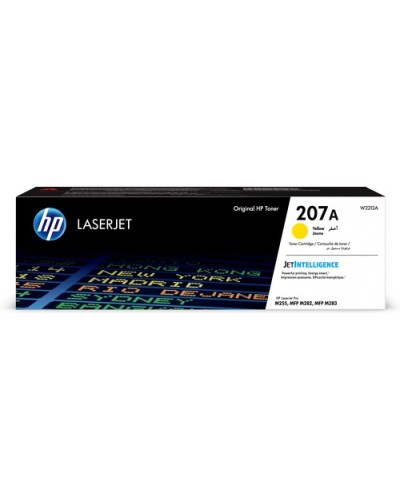 HP 207A W2212A Yellow Toner Cartridge (1,250 Pages) - LaserJet M255dw M283fdn M283fdw M282nw