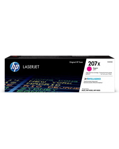 HP W2213X (207X) Magenta Toner Cartridge - 2,450 Pages - LaserJet M255dw, M283fdn, M283fdw, M282nw