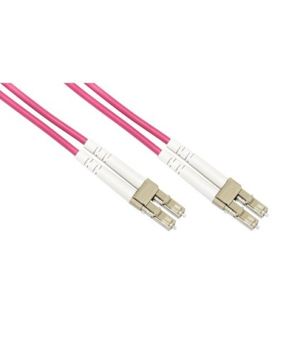 CAVO FIBRA OTTICA LC A LC MULTIMODE DUPLEX OM4 50/125 MT.3 LKLCLC4503