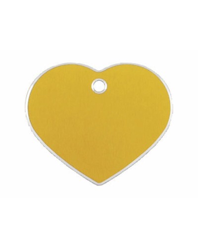 Identification plate for collar Imarc Hi Line Golden Heart Aluminium