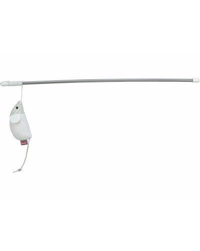 Jouet pour chats Trixie Blanc Polyester Plastique Souris