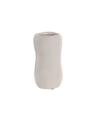Vaso Home ESPRIT Beige Ceramica 10 x 10 x 20 cm