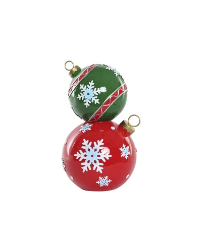 Christmas bauble Home ESPRIT Red Green