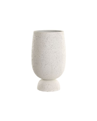 Cache-pot Home ESPRIT Blanc Fibre méditerranéen 35 x 35 x 60 cm