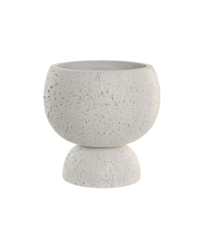 Vaso Home ESPRIT Bianco Fibra Mediterraneo