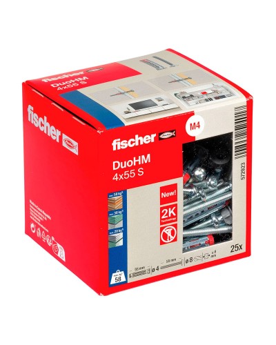 Dadi e viti Fischer DUO HM Ø 8 x 55 mm (25 Unità)