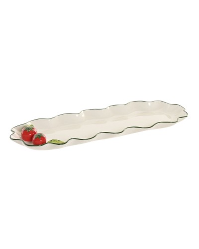 Snack tray Home ESPRIT White Red Green